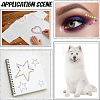 4 Sheets 4 Styles Acrylic Self Adhesive Stickers DIY-GF0014-71A-5