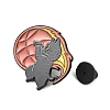 Cat with Basketball Sport Enamel Pins JEWB-I052-05EB-04-3