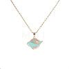 Ocean 304 Stainless Steel Enamel Whale Pendant Necklaces for Women WG3A0C9-02-2