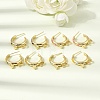 Brass Enamel Stud Earrings KK-CBA8324-23G-1