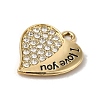 Alloy Rhinestone Pendants PALLOY-P303-04G-03-2