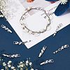 10Pcs Brass Clear Cubic Zirconia Watch Band Clasps ZIRC-FH0001-38P-6