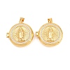 Religion Brass Locket Pendants KK-D232-19G-03-1