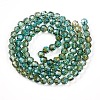 Baking Paint Transparent Glass Beads X1-DGLA-A035-T6mm-A08-3