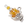 Glass Seed Beaded Pendants PALLOY-MZ01273-03-2