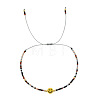 Smiling Face Glass Seed Bead Braided Bracelets for Women EQ4950-1-1