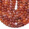 Natural Fire Crackle Agate Beads Strands G-G212-8mm-10-2