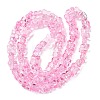 Transparent Glass Beads Strands GL-CBAAE04-01B-4