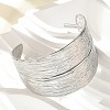 304 Stainless Steel Cuff Bangles for Women BJEW-Z096-02P-2