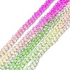 Transparent Gradient Color Glass Beads Strands X1-GLAA-H021-01B-22-2