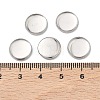 Non-Tarnish Flat Round 304 Stainless Steel Plain Edge Bezel Cups X-STAS-S028-28-3