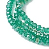 Faceted Glass Beaded Stretch Wrap Bracelets BJEW-TA00515-4