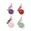 Gemstone Pendants PALLOY-TA00212-02-1