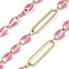 304 Stainless Steel Enamel Figaro Chains CHS-U003-02G-10-1