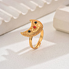 Elegant Vintage Abstract Moon Brass Fashion Adjustable Rings for Women GQ8424-5-1