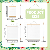3Pcs 3 Styles Pine Wood & Cotton Double-sided Oil Painting Frame DIY-FG0009-94-2