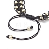 Adjustable Synthetic Non-magnetic Hematite Beads Braided Bead Bracelets for Women BJEW-JB12919-5