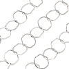Rack Plating Brass Hexagon Link Chains CHC-N009-03P-1