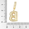 Brass Micro Pave Clear Cubic Zirconia Pendants KK-M289-01B-G-3