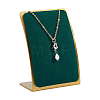 Stainless Steel Cambered Back Single Necklace Display Stands ODIS-WH0099-220B-1