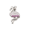 Brass Cubic Zirconia Pendants KK-B187-12P-1