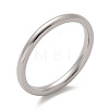 304 Stainless Steel Plain Band Rings STAS-I160-E-P-2