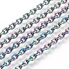 Ion Plating(IP) 304 Stainless Steel Cable Chain Necklaces NJEW-P251-01B-2