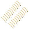 40Pcs Brass Curved Tube Beads KK-PH0015-17B-1