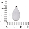 304 Stainless Steel Pendant Cabochon Settings STAS-D264-08E-P-3