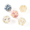 Handmade Rhinestone Clay Pave Beads CLAY-TAC0015-02C-2