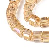 Electroplate Glass Beads Strands EGLA-R030-6x6mm-03-3
