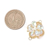 Glass & Seed Beads Links Connector Charms PALLOY-MZ01183-3