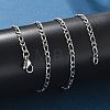 Non-Tarnish 304 Stainless Steel Figaro Chain Necklaces NJEW-E143-04P-4