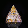 Orgonite Pyramid Resin Display Decorations G-PW0005-05O-1