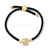 Adjustable Nylon Cord Bracelets BJEW-C096-01G-26-4