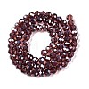 Electroplate Glass Beads Strands EGLA-A044-T6mm-A13-3