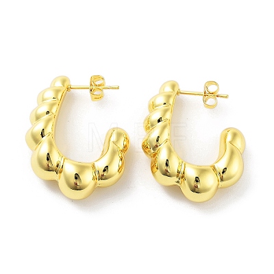 Brass Stud Earrings KK-R150-03B-1