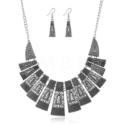 Alloy Pendant Necklaces & Dangle Earrings FS-WG2D2E5-04-1