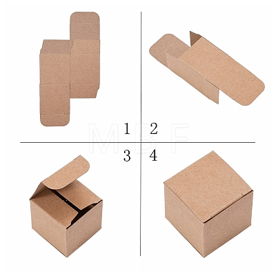 Kraft Paper Box CON-WH0029-01-1