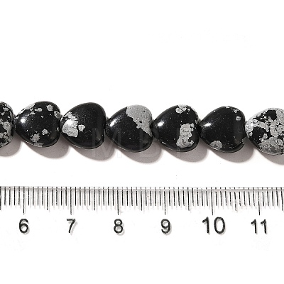 Natural Snowflake Obsidian Beads Strands G-R190-10mm-51-1