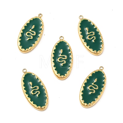 PVD Vacuum Plating 201 Stainless Steel Enamel Pendants STAS-J401-VC1056-1