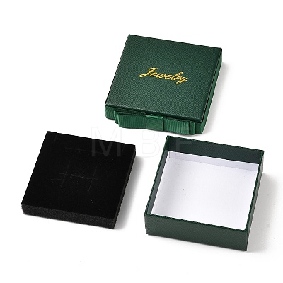 Square & Word Jewelry Cardboard Jewelry Boxes LS-CBOX-C015-01C-02-1