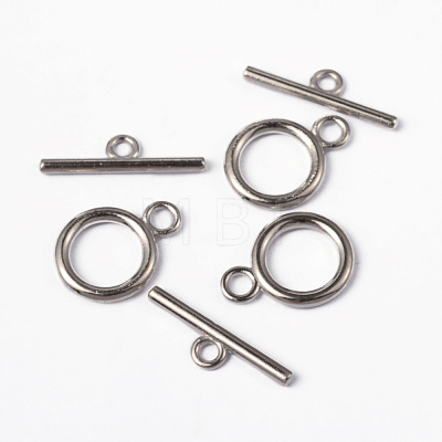 Alloy Toggle Clasps TIBE-E001-P-FF-1