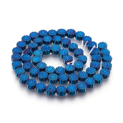 Electroplated Non-magnetic Synthetic Hematite Bead Strand G-E498-04-1