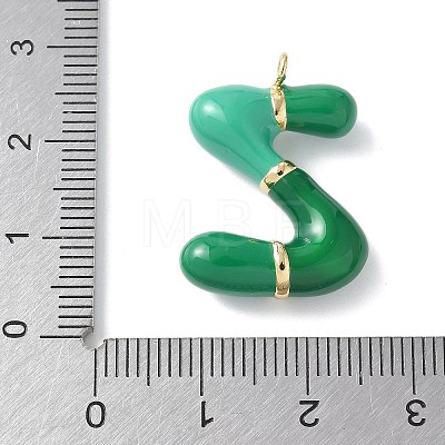 Brass Enamel Pendants KK-E093-03G-Z-02-1