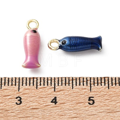 Alloy Enamel Pendants AL-CBA3844-02B-G-1