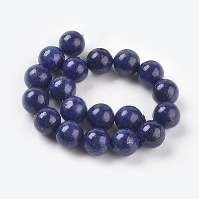 Natural Lapis Lazuli Beads Strands X-G-G087-10mm-1