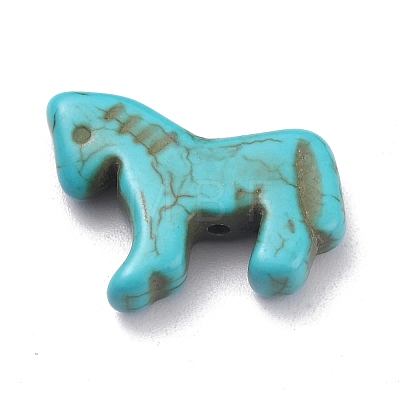 Synthetic Turquoise Gemstone Pendants X-G-B015-02-1