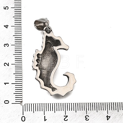 304 Stainless Steel & Resin Pendants STAS-H263-14AS-1