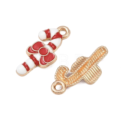 Christmas Alloy Enamel Pendants FIND-I067-02KCG-14A-1